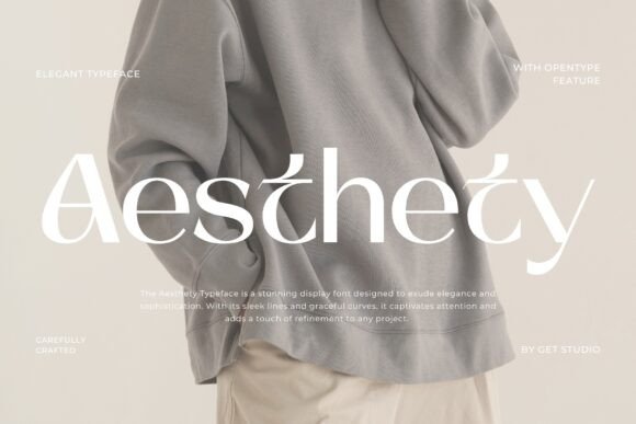 Aesthety: A Refined Sans Serif Display Typeface for Editorial Calm