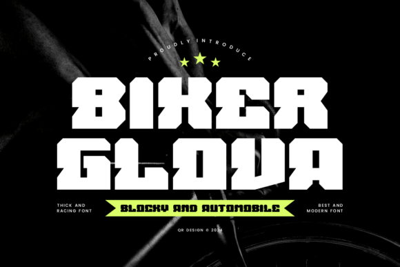 Biker Glova: A Decorative Display Font for Campaign Design