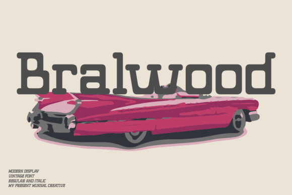 Bralwood: A Vintage-Modern Sans Serif Font for Makers