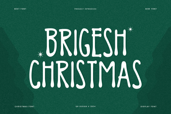Brigesh Christmas Font: A Warm, Festive Display Typeface for Small Business Branding