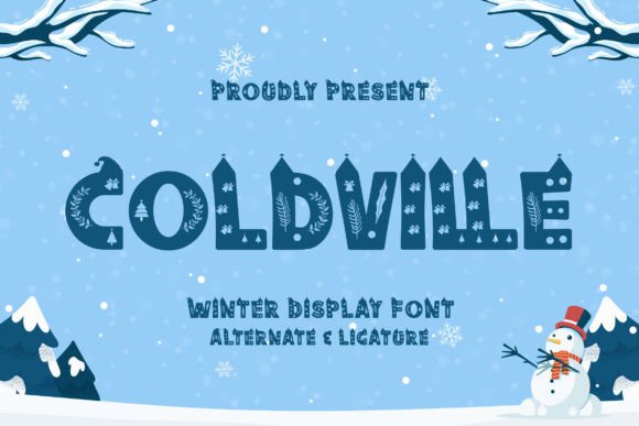 Coldville: A Crisp Winter Display Font for Seasonal Branding
