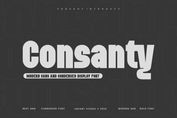 Consanty: A Bold, Clean Sans Serif for Campaign Headlines That Stick