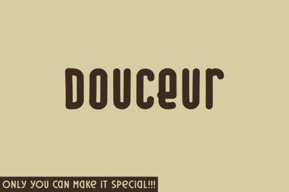 Douceur: A Friendly Sans Serif Font for Small Brands