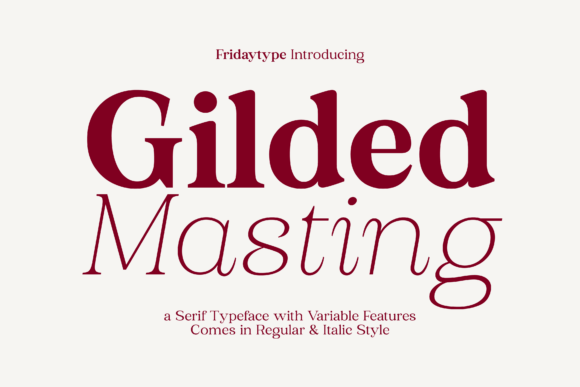 Gilded Masting: A Refined Serif Font for Handmade Labels & Elegant Printables