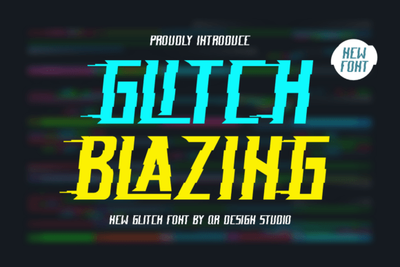 Glitch Blazing Typeface: Edgy Energy for Handmade Design