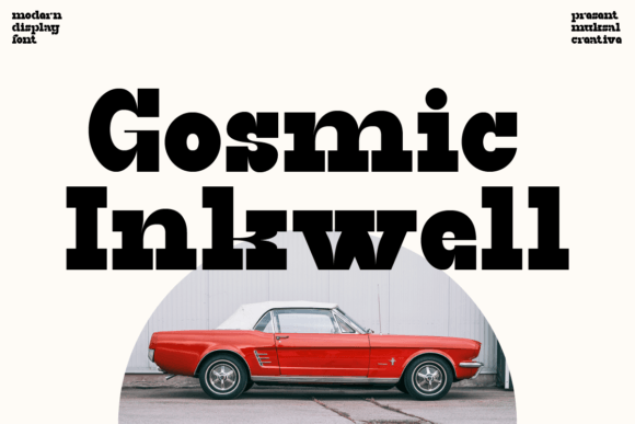 Gosmic Inkwell: A Cosmic Display Serif for Handmade Sellers