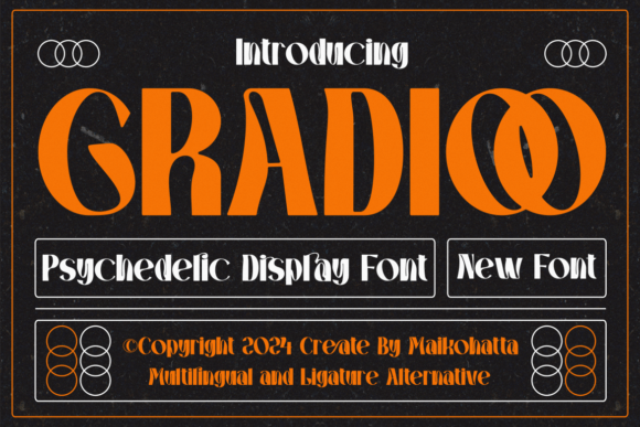 Gradioo: The Psychedelic Display Typeface for Web Designers