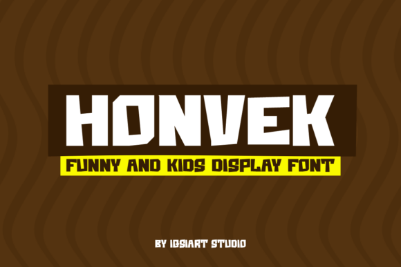 Honvek: A Playful Sans Serif Display Font for Handmade Joy