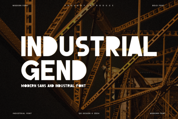 Industrial Gend: A Bold, Authentic Sans Serif for Real Branding Work