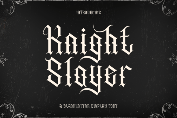 Knight Slayer: A Bold Blackletter Font for Makers