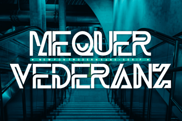 Mequer Vederanz: A Clean Display Font for Handmade Products