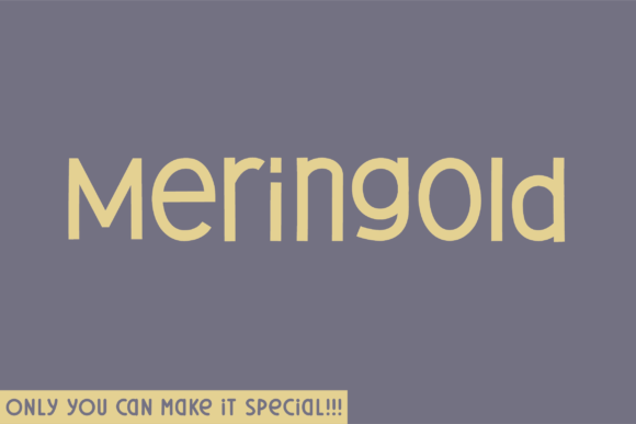 Meringold Font Gives Handmade Products an Instant Style Boost
