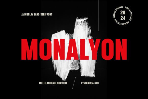 Monalyon: A Display Sans Serif Font for Editorial Design