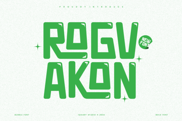 Rogvakon: A Bold, Playful Display Font for Digital Design