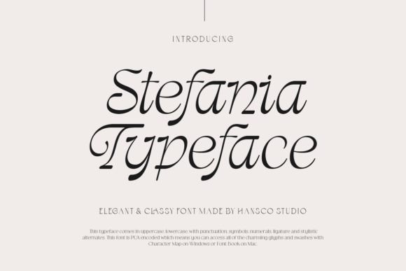 Stefania: A Serif Font That Speaks With Quiet Authority