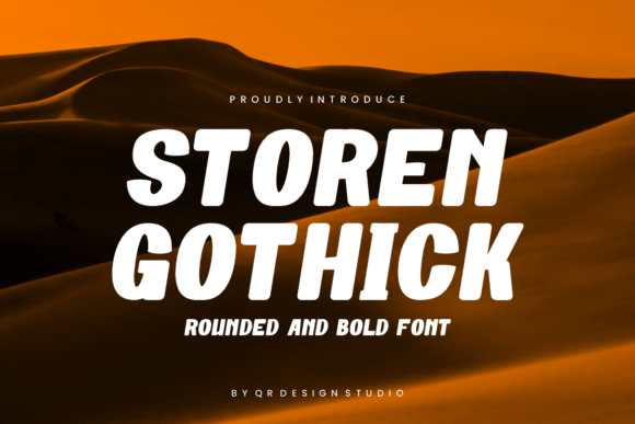 Storen Gothick: A Bold Sans Serif Font for Editorial Design