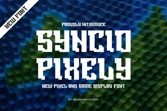 Syncio Pixely: A Bold Display Font for Campaign Creatives