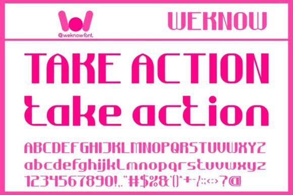 Take Action: A Display Font That Commands Attention