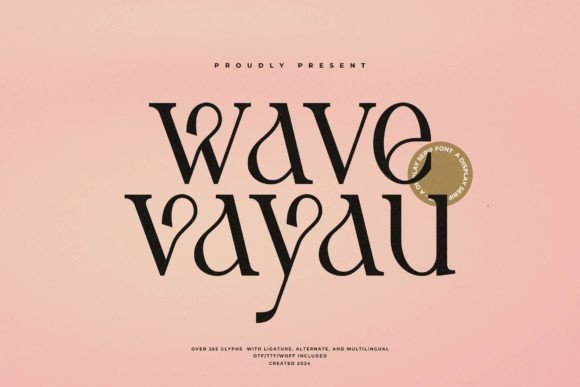 Wave Vayau: A Bold Serif Display Typeface for Web Designers